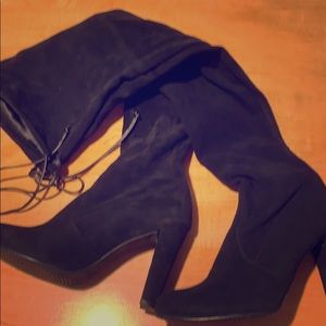Stuart Weitzman suede highlander boots
